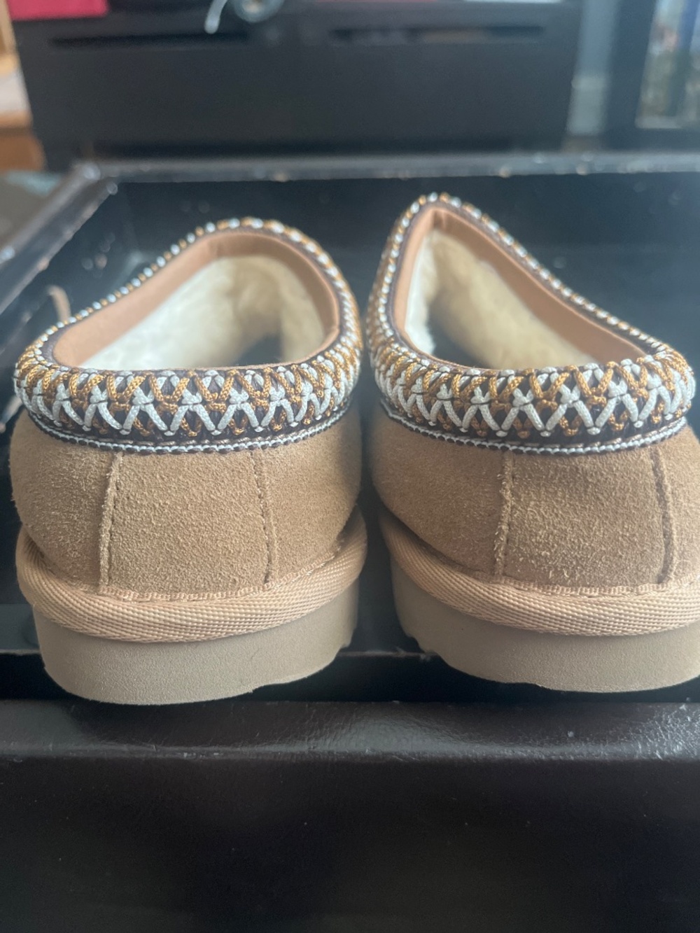 UGG Tasman Slippers Size 3 Color Chestnut - Picture 3 of 3